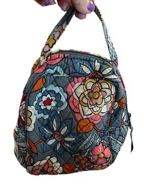 Vera Bradley Quilted Floral Lunch Bag Flower Print Tropical Evening